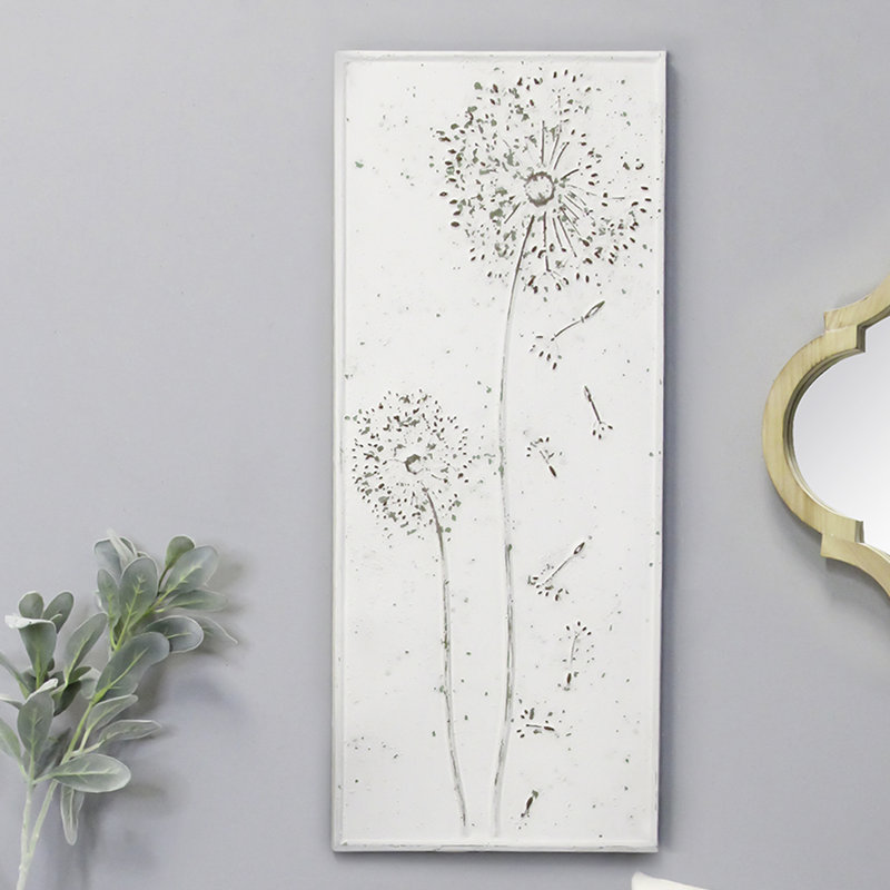 Ophelia & Co. Dandelion Metal Panel Wall Décor & Reviews Wayfair